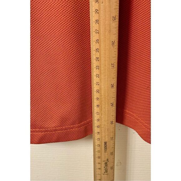 Hart Schaffner Marx Luxury Performance Short Sleeve Spice Orange Polo Shirt L - Picture 6 of 8